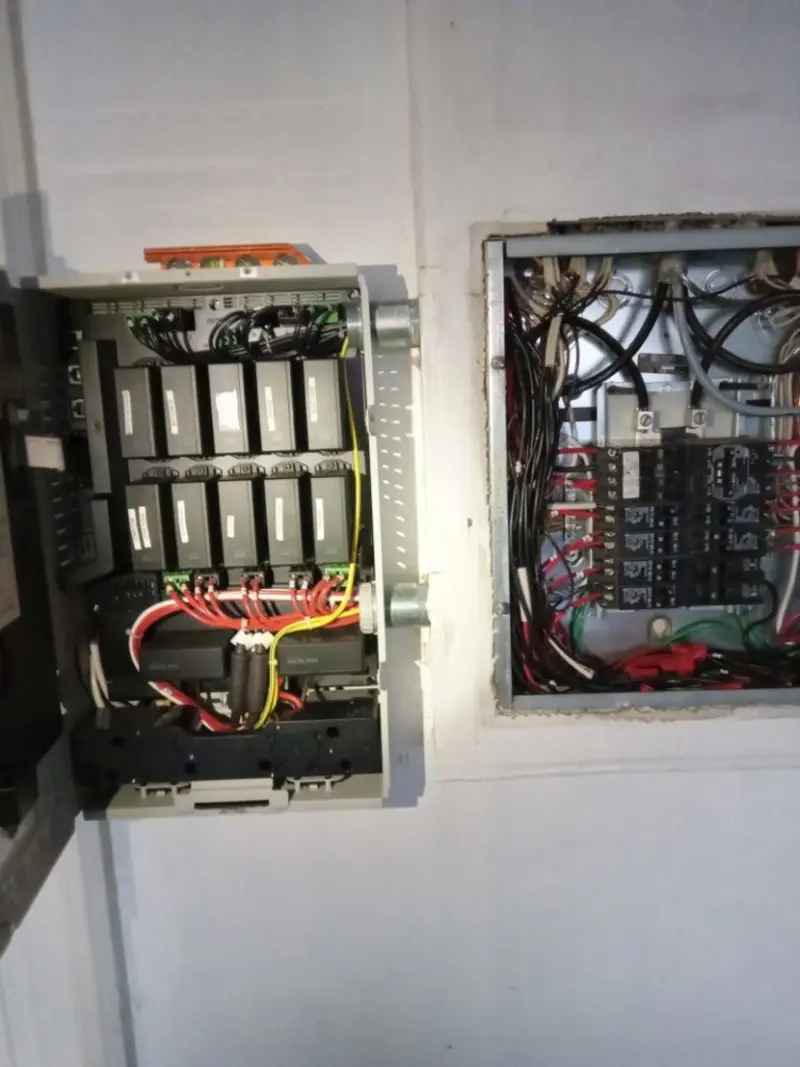 Electrical panel upgrade completed for Security Camera Wiring in Cranbury